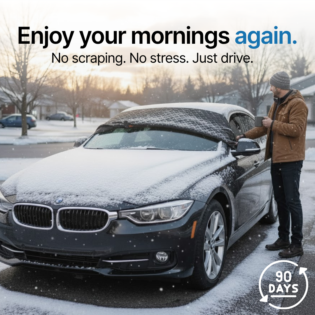 SnowShield Luxe™ Magnetic Windshield Snow Cover